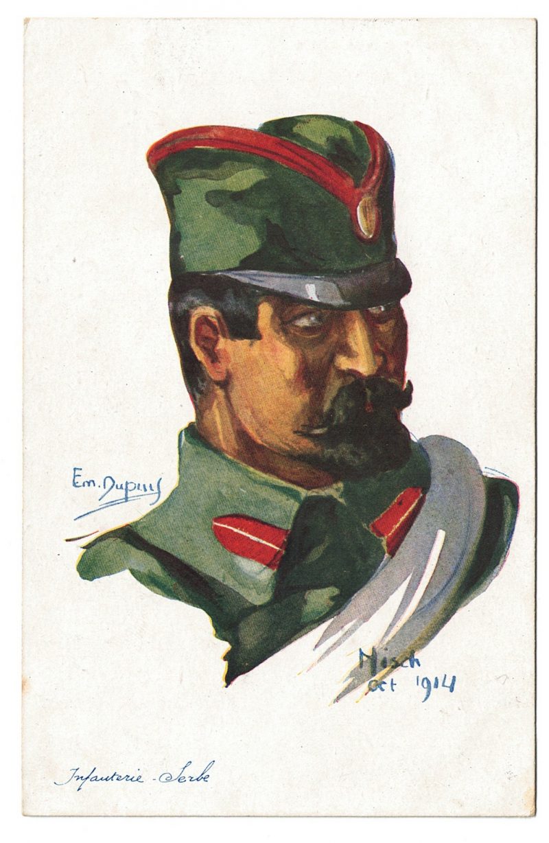 24 Anciennes Cartes Postale - Propagande 14/18 - Caricature - Guerriers - Soldats - Uniforme - Alliés - Emile Dupuis 1877-1956 - Guerre 14 /18