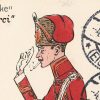 3 Anciennes Cartes Postale - Propagande 14/18 - Anti- Prussienne - Caricature - Guerriers - Soldats - Uniforme - Les Huns - 1912