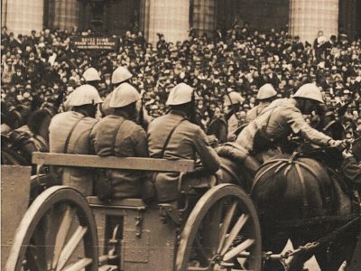 Ancienne Photographie service de presse époque - Défilé 1917 - Guerre 14/18 - Paris défilé des alliés - Arrivée de américains - Juillet 1917 - France - Russie - Angleterre - Amerique