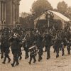 Ancienne Photographie service de presse époque - Défilé 1917 - Guerre 14/18 - Paris défilé des alliés - Arrivée de américains - Juillet 1917 - France - Russie - Angleterre - Amerique