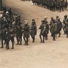 Ancienne Photographie service de presse époque - Défilé 1917 - Guerre 14/18 - Paris défilé des alliés - Arrivée de américains - Juillet 1917 - France - Russie - Angleterre - Amerique