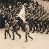Ancienne Photographie service de presse époque - Défilé 1917 - Guerre 14/18 - Paris défilé des alliés - Arrivée de américains - Juillet 1917 - France - Russie - Angleterre - Amerique