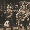 Ancienne Photographie service de presse époque - Défilé 1917 - Guerre 14/18 - Paris défilé des alliés - Arrivée de américains - Juillet 1917 - France - Russie - Angleterre - Amerique