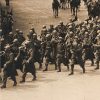Ancienne Photographie service de presse époque - Défilé 1917 - Guerre 14/18 - Paris défilé des alliés - Arrivée de américains - Juillet 1917 - France - Russie - Angleterre - Amerique