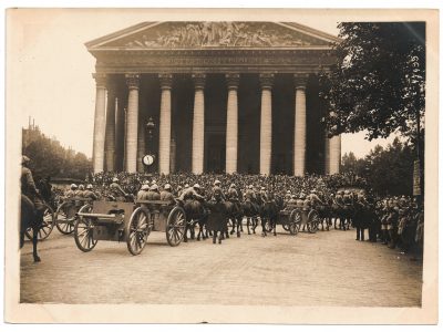 Ancienne Photographie service de presse époque - Défilé 1917 - Guerre 14/18 - Paris défilé des alliés - Arrivée de américains - Juillet 1917 - France - Russie - Angleterre - Amerique