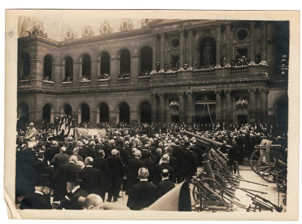 23 Anciennes Photographies Service de presse époque - Enterrement 1916 - Guerre 14/18 - Paris défilé mortuaire - Joseph Gallieni - Les taxis de la Marne - Funérailles du général Joseph Gallieni