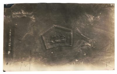 3 Anciennes Photographies - Guerre 14/18 - Vue Aérienne - Front - Guerre - Tranchée - Avion Allemagne - Fort Bombardement