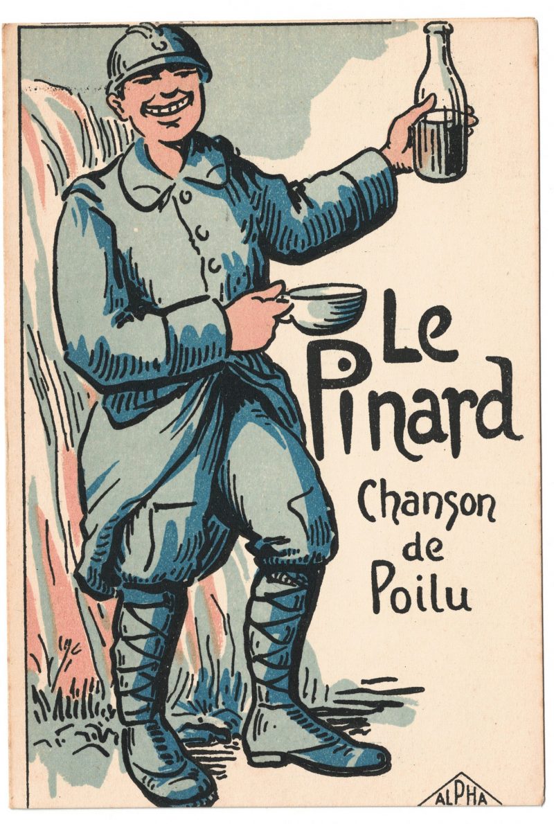 3 Cartes Postales Illustrées - Poilu - Marraine de Guerre- Guerre 14/18 - Casque à pointe - Uniforme - Bonne Année