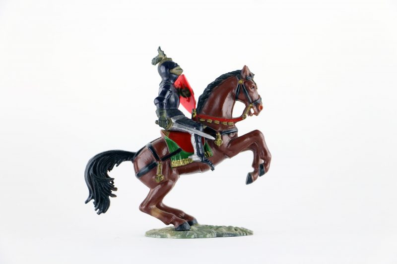 Figurine Starlux Cavalier Chevalier Moyen Age Armure Guerrier