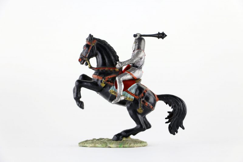 Figurine Starlux Cavalier Chevalier Moyen Age Armure Guerrier
