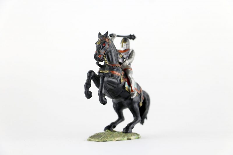 Figurine Starlux Cavalier Chevalier Moyen Age Armure Guerrier