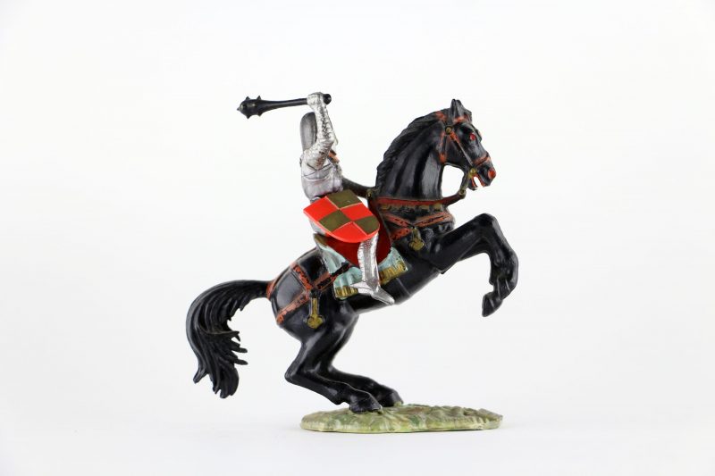 Figurine Starlux Cavalier Chevalier Moyen Age Armure Guerrier