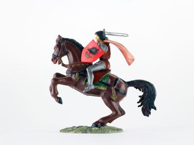Figurine Starlux Cavalier Chevalier Moyen Age Armure Guerrier