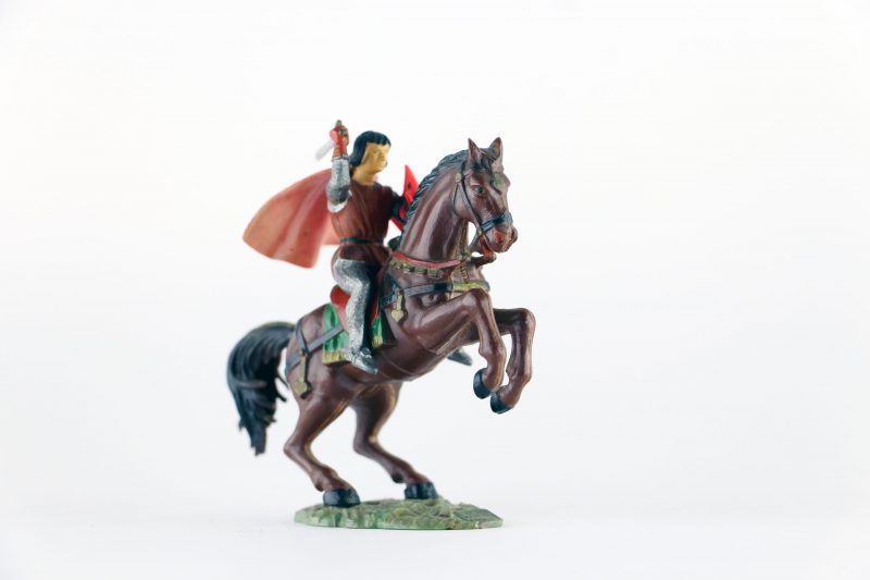 Figurine Starlux Cavalier Chevalier Moyen Age Armure Guerrier