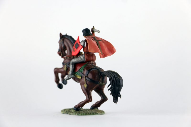 Figurine Starlux Cavalier Chevalier Moyen Age Armure Guerrier