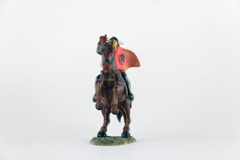 Figurine Starlux Cavalier Chevalier Moyen Age Armure Guerrier