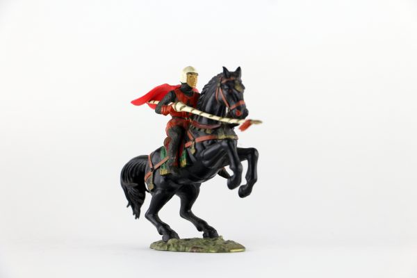 Figurine Starlux Cavalier Chevalier Moyen Age Armure Guerrier Lance