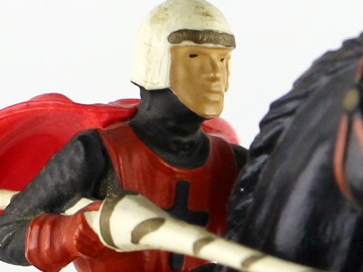 Figurine Starlux Cavalier Chevalier Moyen Age Armure Guerrier Lance