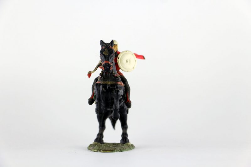 Figurine Starlux Cavalier Chevalier Moyen Age Armure Guerrier Lance
