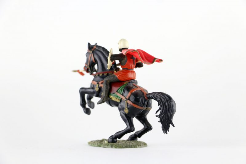 Figurine Starlux Cavalier Chevalier Moyen Age Armure Guerrier Lance