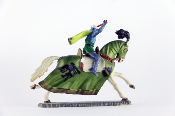 Figurine Starlux Cavalier Chevalier Moyen Age Armure Guerrier Lance