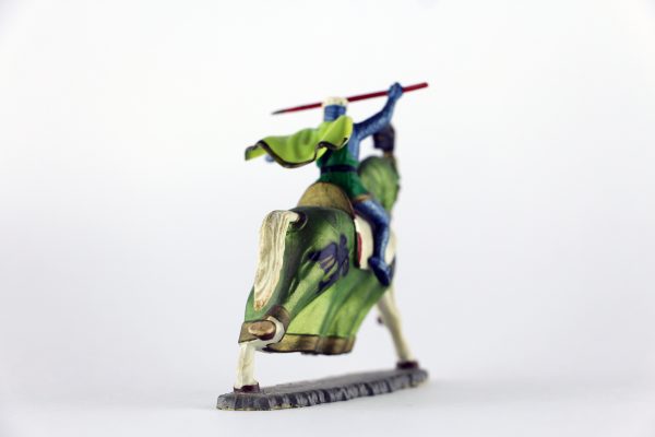 Figurine Starlux Cavalier Chevalier Moyen Age Armure Guerrier Lance