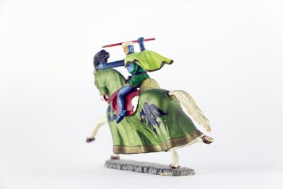 Figurine Starlux Cavalier Chevalier Moyen Age Armure Guerrier Lance