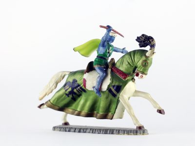 Figurine Starlux Cavalier Chevalier Moyen Age Armure Guerrier Lance