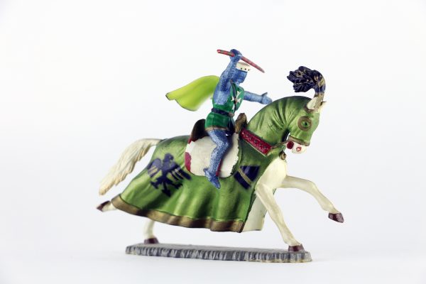 Figurine Starlux Cavalier Chevalier Moyen Age Armure Guerrier Lance