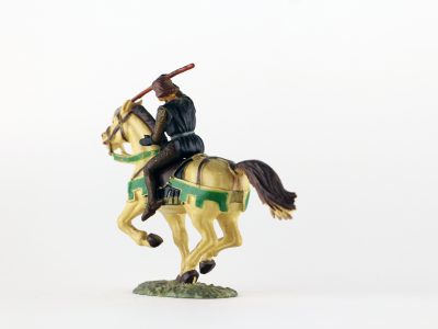 Figurine Starlux Cavalier Chevalier Moyen Age Armure Guerrier Lance