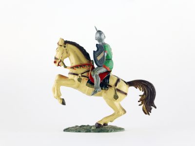 Figurine Starlux Cavalier Chevalier Moyen Age Armure Guerrier Lance