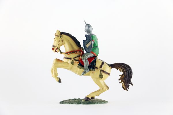 Figurine Starlux Cavalier Chevalier Moyen Age Armure Guerrier Lance