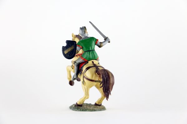 Figurine Starlux Cavalier Chevalier Moyen Age Armure Guerrier Lance