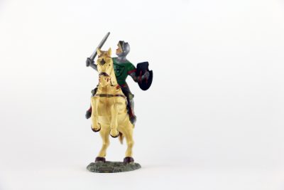 Figurine Starlux Cavalier Chevalier Moyen Age Armure Guerrier Lance