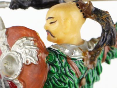 Figurine Elastolin Cavalier Hun Barbare Guerrier Lance Plastique