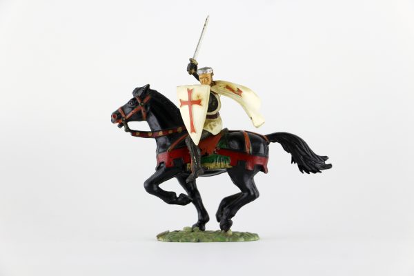 Figurine Starlux Cavalier Chevalier Moyen Age Armure Guerrier Lance