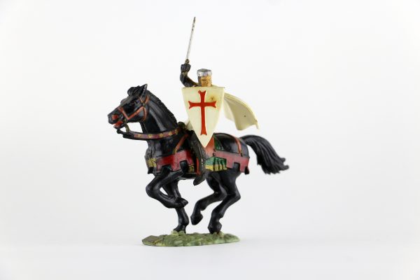 Figurine Starlux Cavalier Chevalier Moyen Age Armure Guerrier Lance