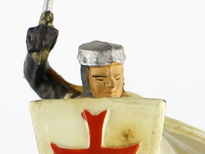 Figurine Starlux Cavalier Chevalier Moyen Age Armure Guerrier Lance