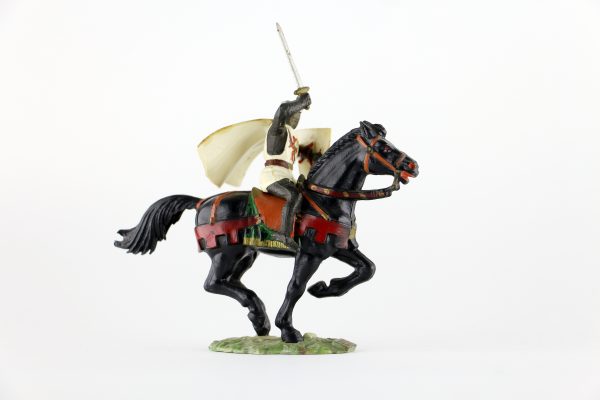 Figurine Starlux Cavalier Chevalier Moyen Age Armure Guerrier Lance