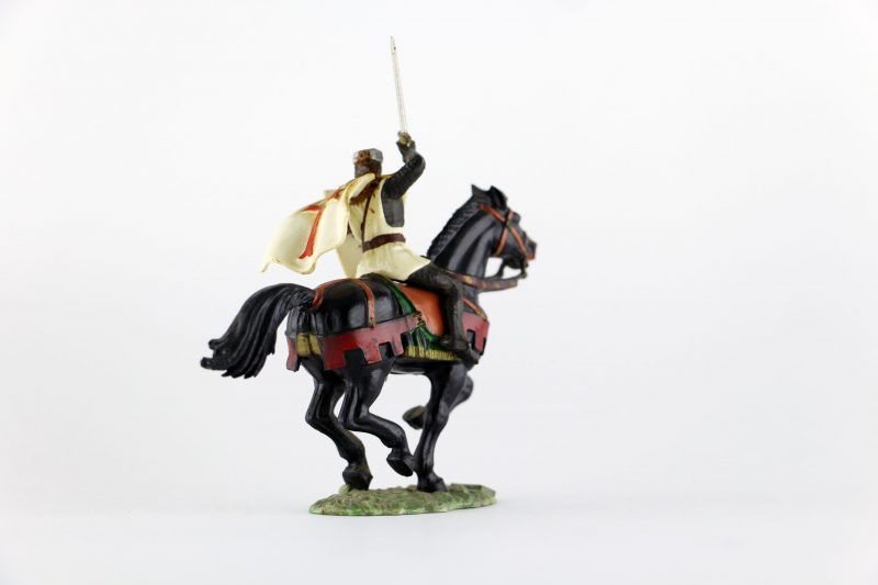 Figurine Starlux Cavalier Chevalier Moyen Age Armure Guerrier Lance