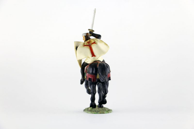 Figurine Starlux Cavalier Chevalier Moyen Age Armure Guerrier Lance