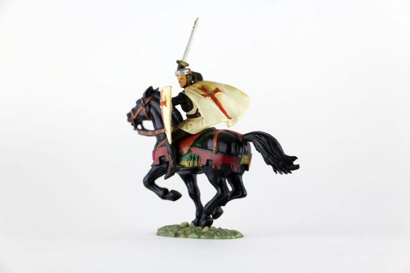 Figurine Starlux Cavalier Chevalier Moyen Age Armure Guerrier Lance