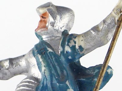 Figurine Plastique plein France Jeanne D'Arc Guerre de 100 ans Moulée peinture origine