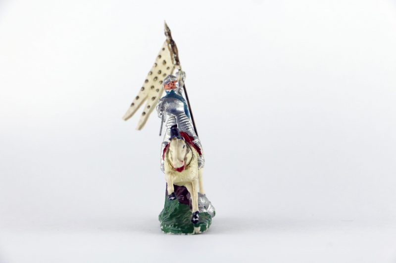 Figurine Plastique plein France Jeanne D'Arc Guerre de 100 ans Moulée peinture origine