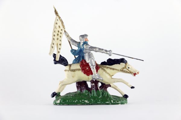 Figurine Plastique plein France Jeanne D'Arc Guerre de 100 ans Moulée peinture origine