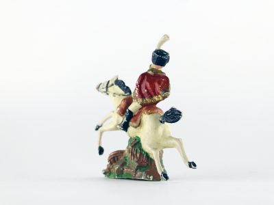 Figurine Plastique plein France Chasseur A Cheval Garde Impériale Moulée peinture origine