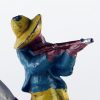 Figurine Plomb Creux Indien Commanche Mexique Cow Boy 1950 Peinture origine