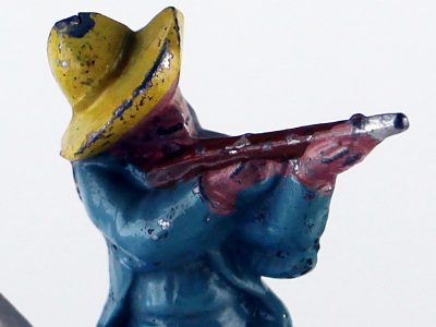 Figurine Plomb Creux Indien Commanche Mexique Cow Boy 1950 Peinture origine