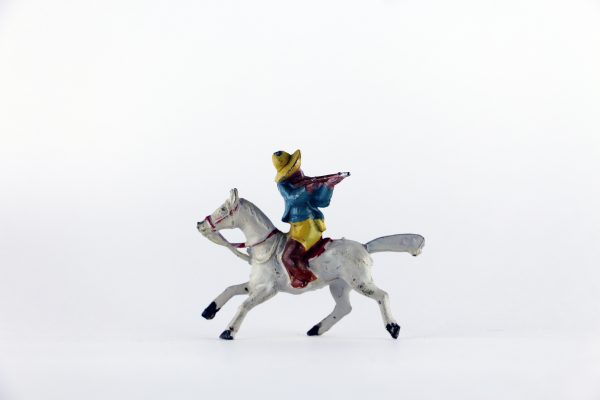 Figurine Plomb Creux Indien Commanche Mexique Cow Boy 1950 Peinture origine