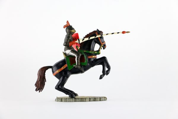 Figurine Starlux Cavalier Chevalier Moyen Age Armure Guerrier Lance